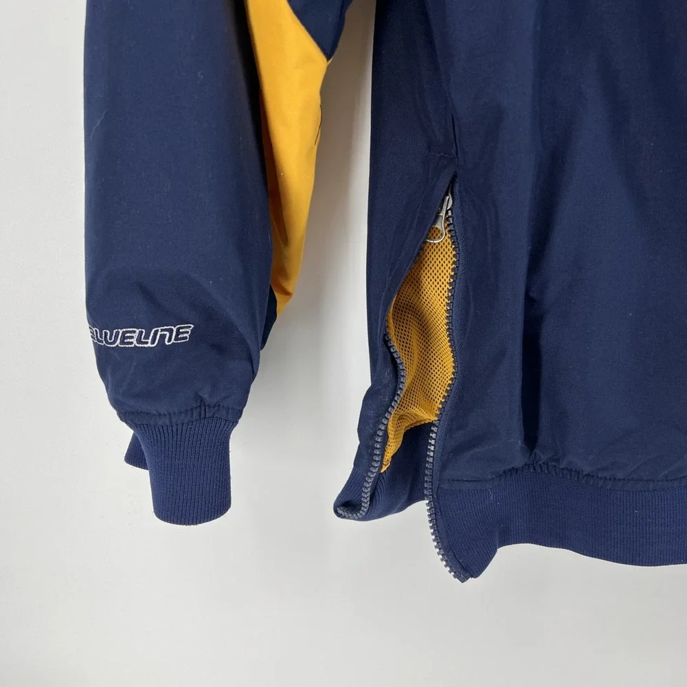 Nashville Predators Blueline Windbreak Pullover Large NHL Hockey Blue Yellow